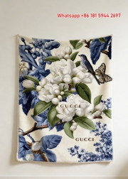 Gucci Indigo Floral Haven Throw blankets Porcelain Blossom Tapestry IMG_2789